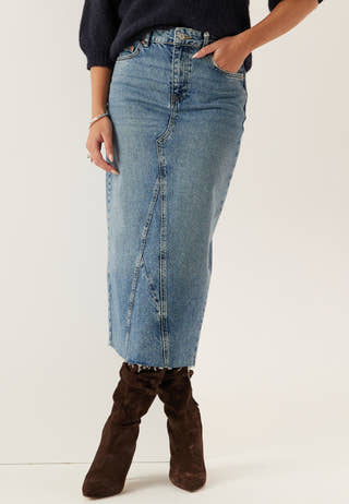 Denim Midi Skirt