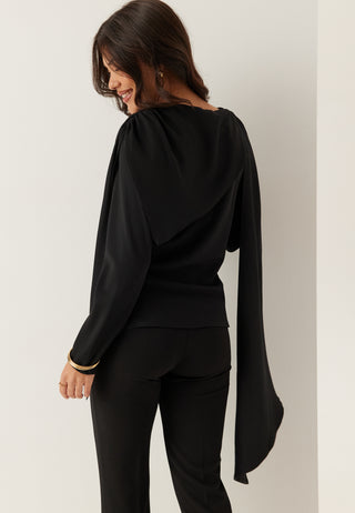 Drapert Cape-bluse