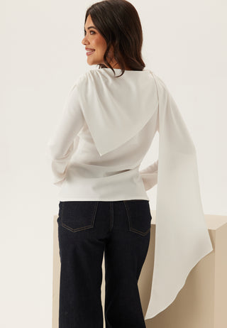 Draped Cape Blouse