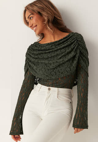 Drapy Lace Top