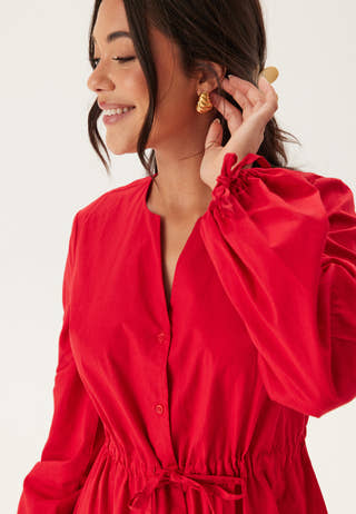 Drawstring Cotton Dress