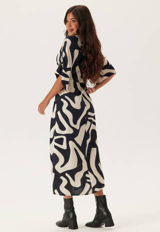 Drawstring Viscose Shirt Dress