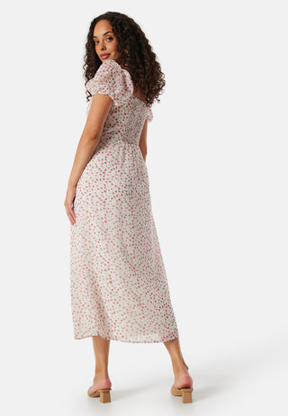 Ruched Bustier Midi Dress