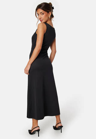 Square Neck Sleeveless Slit Dress