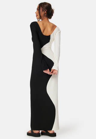 Structure Contrast Dress