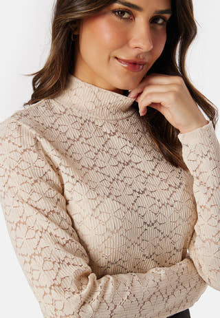 Turtleneck  Lace Top