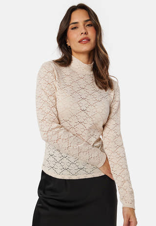 Turtleneck  Lace Top