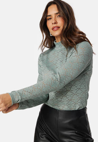 Turtleneck  Lace Top