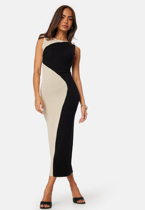 Sleeveless Color Block Dress