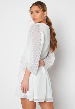 Fayme pleated sleeve dress