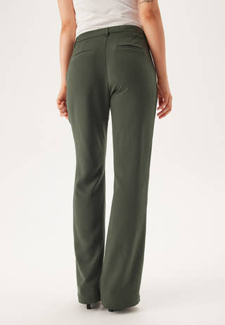 Flared Structured Suit Trousers