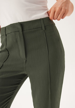Flared Structured Suit Trousers