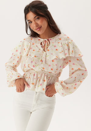 Flounce Bluse