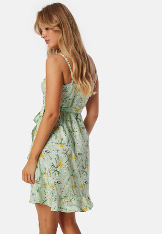 Flounce Short Strap Dress