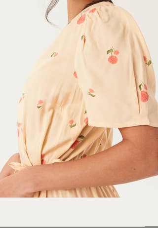 Flounce Viscose Wrap Dress