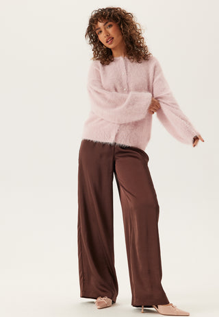 Fluffy strikket perlecardigan