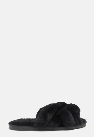 Franny Braided Fluffy Slipper