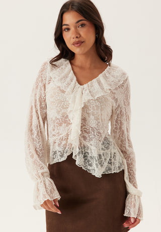 Frill Lace Bluse