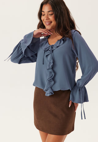Frill Tie Blouse
