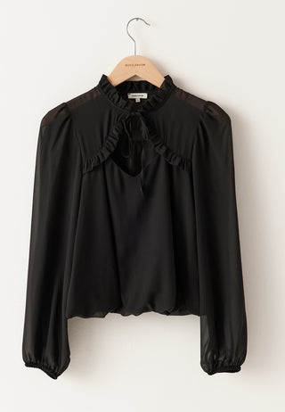 Frill Tie Bluse