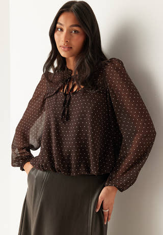 Frill Tie Blouse