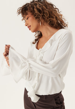 Frill Tie Bluse