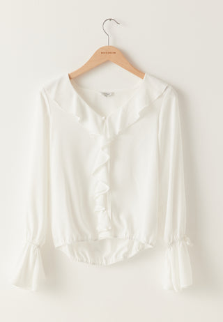 Frill Tie Bluse