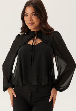 Frill Tie Bluse