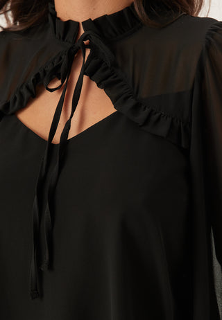 Frill Tie Bluse