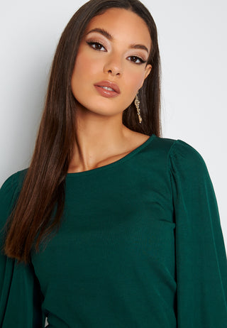 Gry Balloon Sleeve Dress