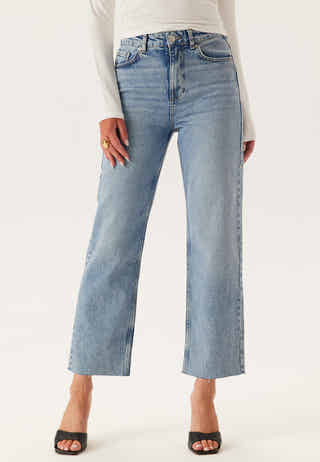High Straight Ankle Jeans