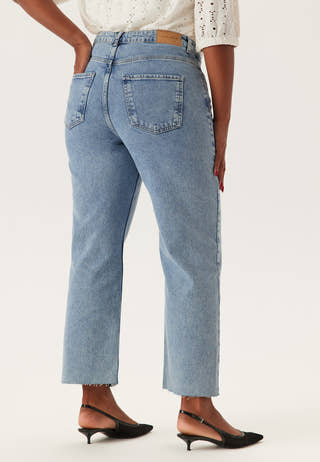 High Straight Ankle Jeans