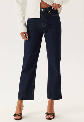 High Straight Ankle Jeans