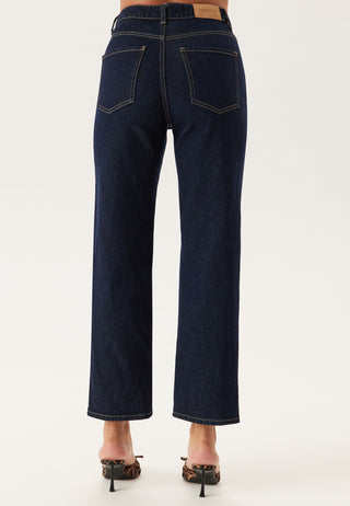 High Straight Ankle Jeans