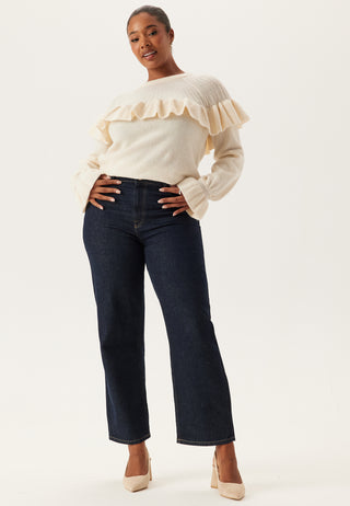 High Straight Ankle Jeans