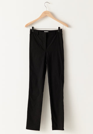High Waist Stretchy Cropped Slit Bukser
