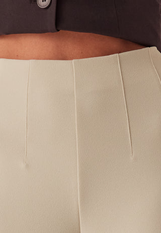 High Wide Cropped Trousers