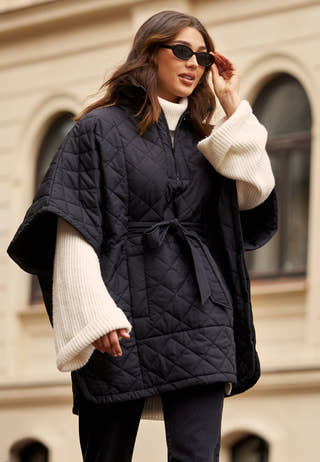 Hiri Quilted Poncho