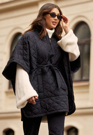 Hiri Quilted Poncho