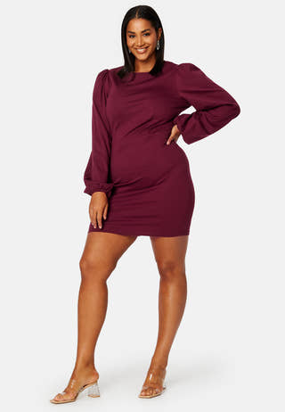 Balloon Sleeve Short Dress