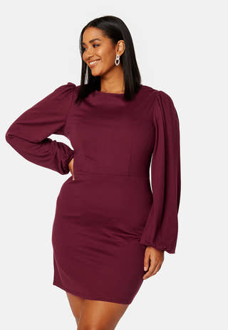 Balloon Sleeve Short Dress