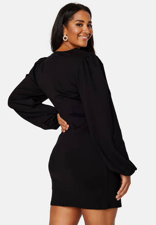 Balloon Sleeve Short Dress