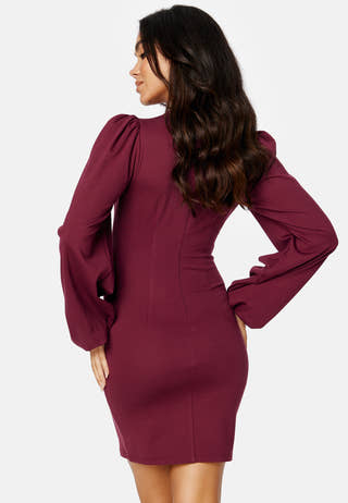 Balloon Sleeve Short Dress