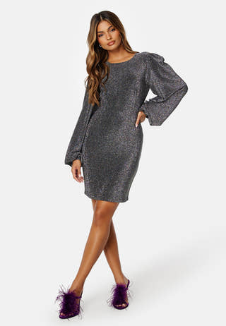 Puff Sleeve Sparkling Dress
