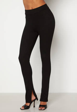 Ilse fine knitted slit pants