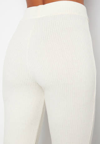 Ilse fine knitted slit pants