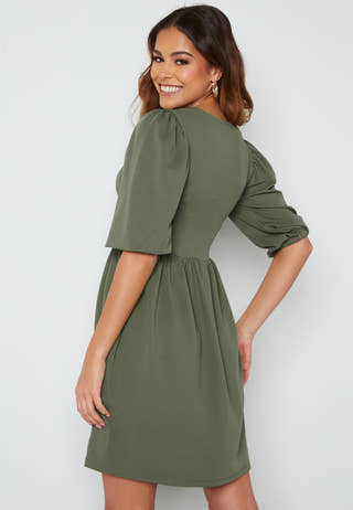 Jade puff sleeve dress