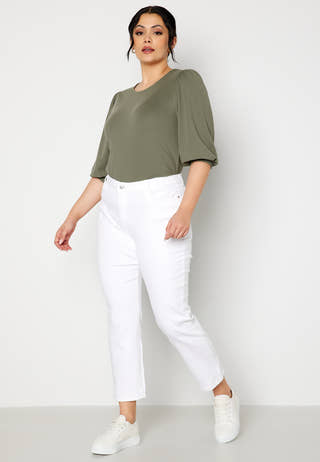 Jade puff sleeve top