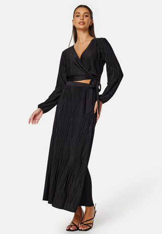 Pleated Maxi Skirt