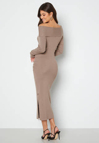 Josie knitted off shoulder dress